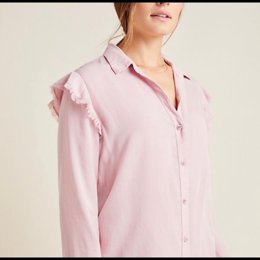 Cloth & Stone ruffle sleeve NWT